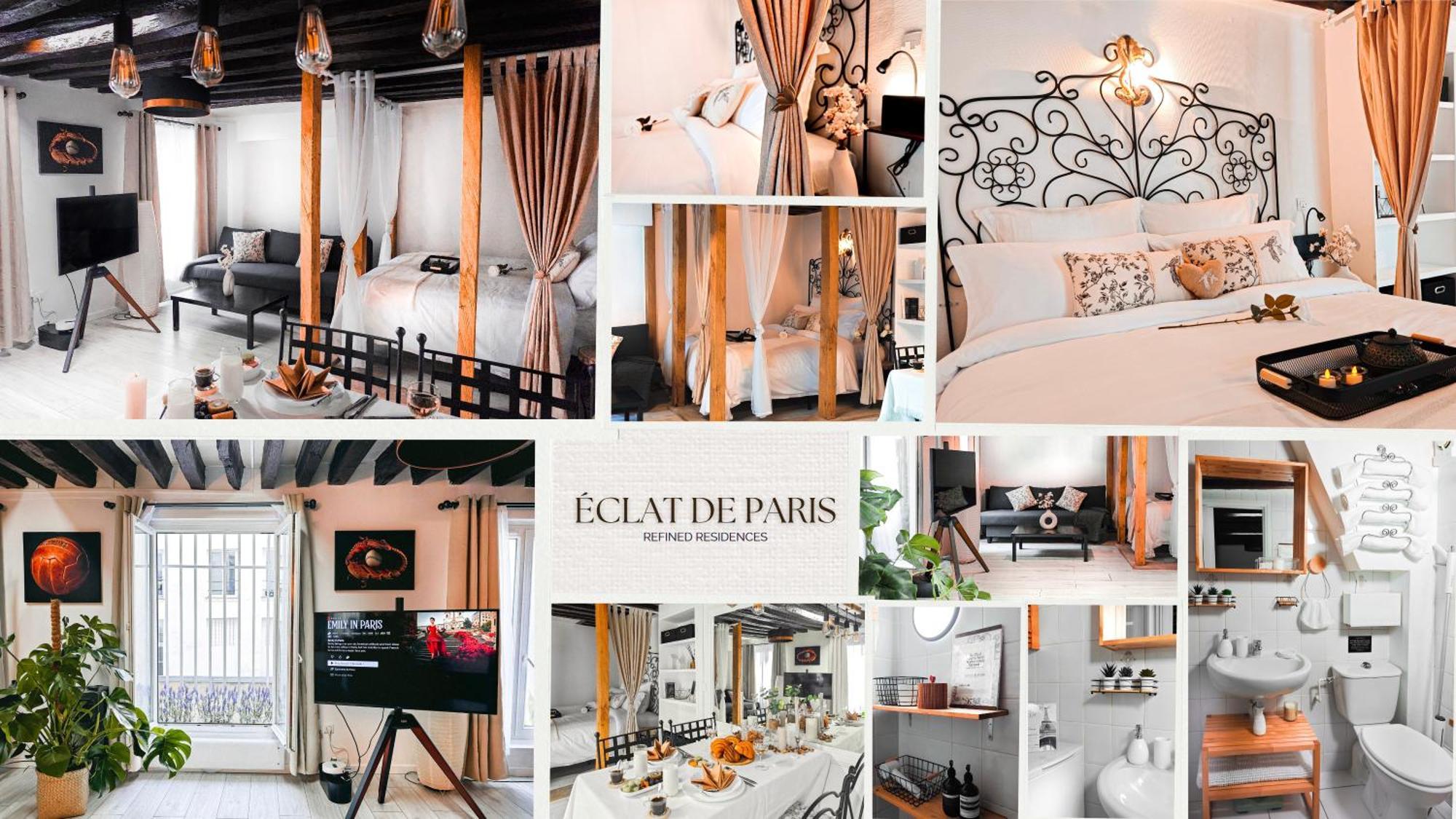 Appartamento Rustic Charm&dreamhome 40m2 In The Heart Of Paris, Near Pompidou And Notre-dame, Subway 4,8,9 Honeymoon Favourite