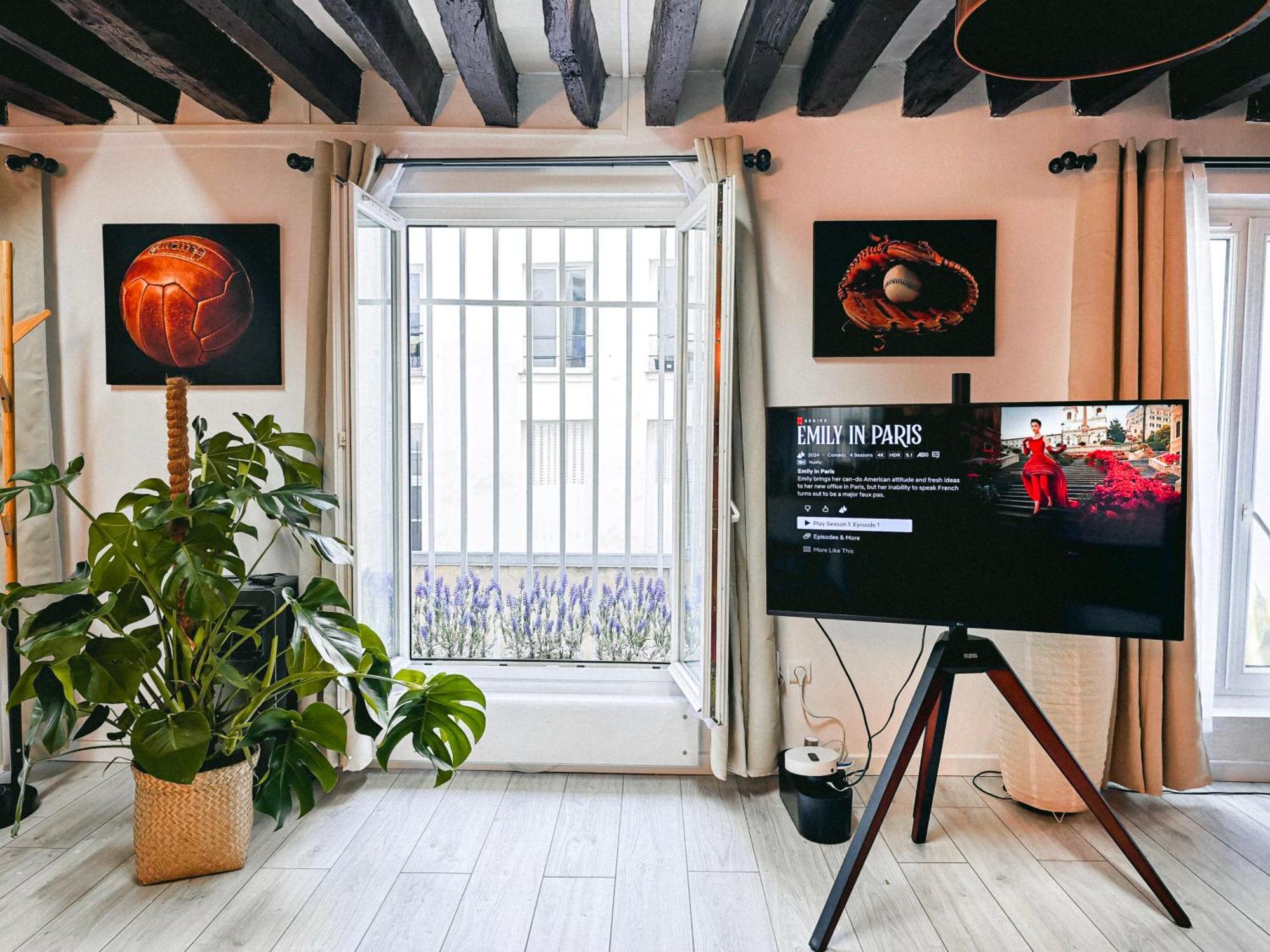 Appartamento Rustic Charm&dreamhome 40m2 In The Heart Of Paris, Near Pompidou And Notre-dame, Subway 4,8,9 Honeymoon Favourite Parigi