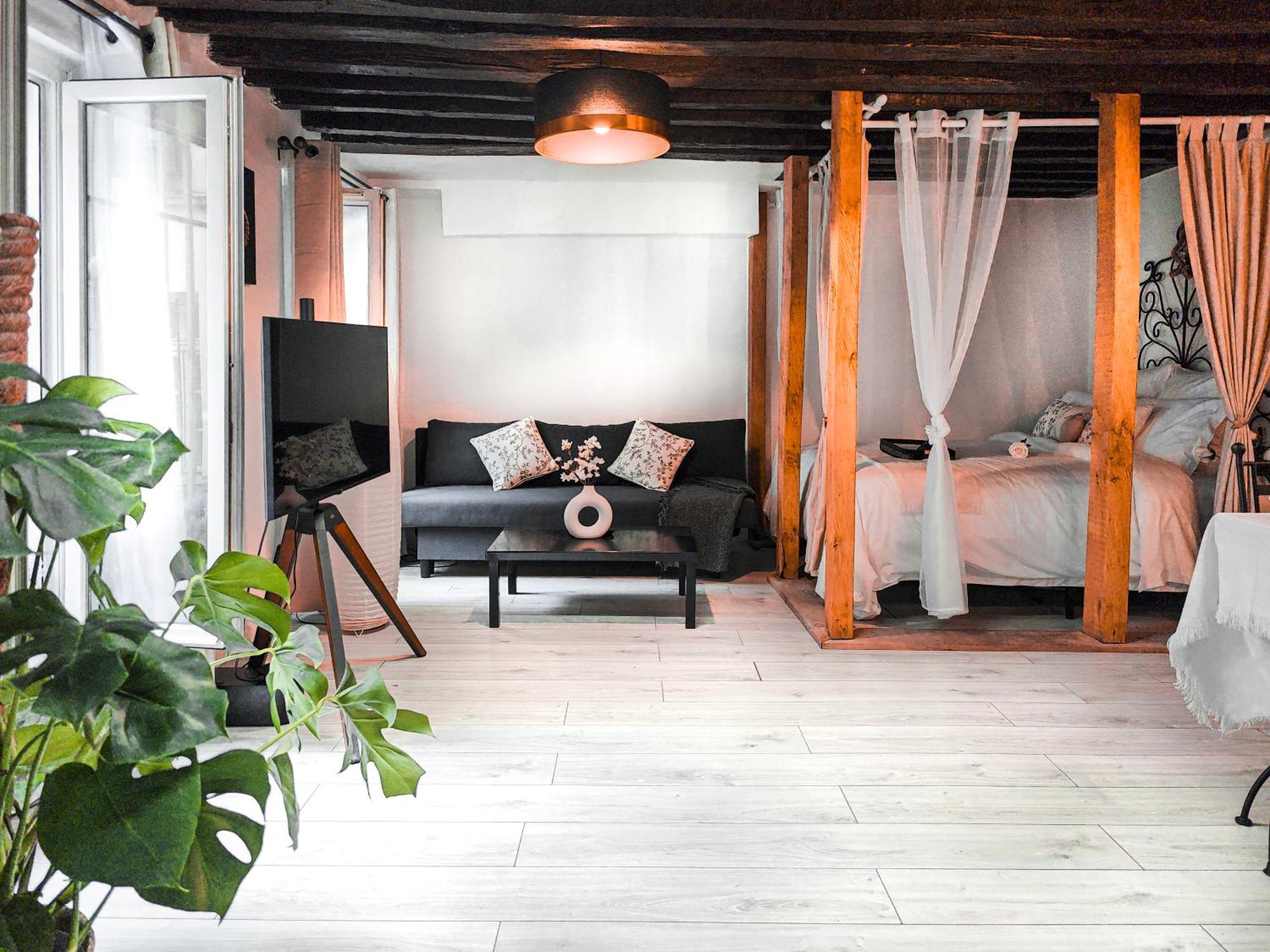 Rustic Charm&dreamhome 40m2 In The Heart Of Paris, Near Pompidou And Notre-dame, Subway 4,8,9 Honeymoon Favourite Appartamento